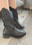 Bota cowboy-01L negro total