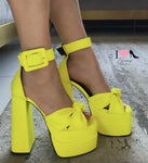 Tacón 3068 amarillo neon